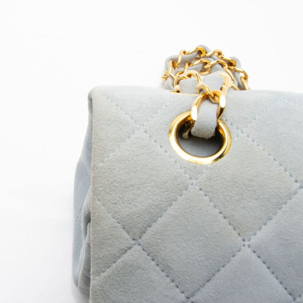 Chanel Vintage Suede Classic Small Double Flap Bag - Picture 14 of 15